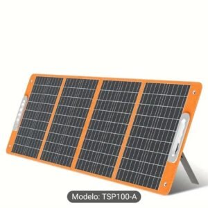 PANEL SOLAR PLEGABLE 100W - ENERGÍA PORTÁTIL ⚡ Cargador solar con salida DC/PD Tipo-C/QC3.0