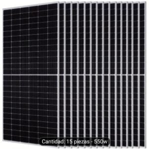 PANELES SOLARES BIFACIALES 550W (15 UNIDADES) ⚡ Lote de alta eficiencia para proyectos solares a gran escala