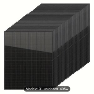 LOTE DE PANELES SOLARES 405W (31 UNIDADES) ⚡ Kit industrial para proyectos de gran escala