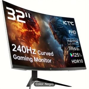 Monitor Curvo Gaming KTC 32" 240Hz HDR10 | FHD 1080P | IPS | 1ms | FreeSync | Para PC y Consolas 🎮