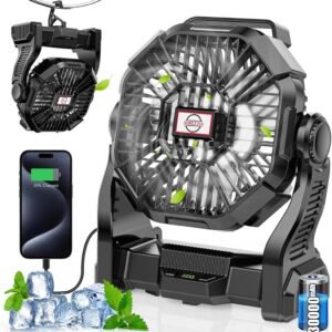VENTILADOR CAMPING 30,000 mAh 3 EN 1