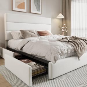 BASE DE CAMA PLATAFORMA QUEEN CON ALMACENAMIENTO